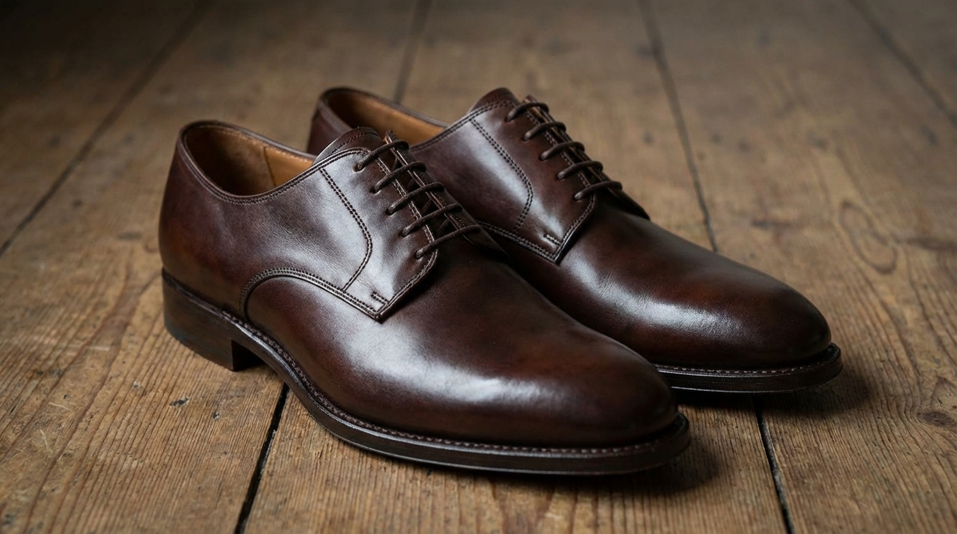 Dark Brown Derby Formal Shoes
